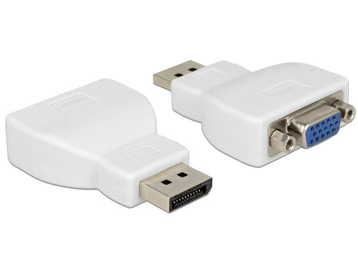 Delock Adapter DisplayPort 1.1 Male VGA Female White