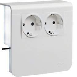 Hager Gertetrger SL200809009016 Socket Power 2VÍAS 20X80MM Verkehrswei — image 1