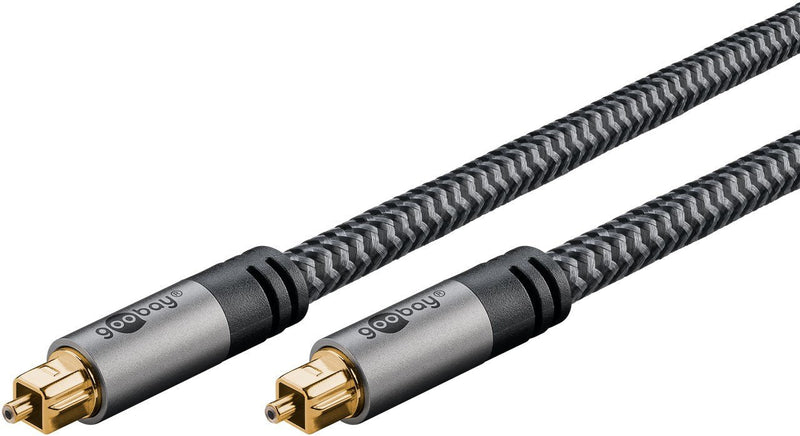Goobay Cable Plus Toslink Black/Silver 10 Metres 65308