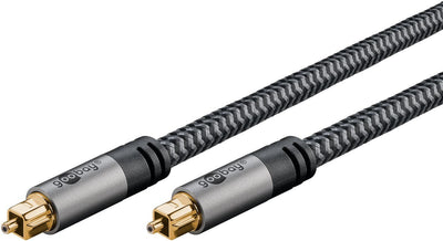 Goobay Cable Más Toslink Black/Silver 5 Metres 65307 — image 1