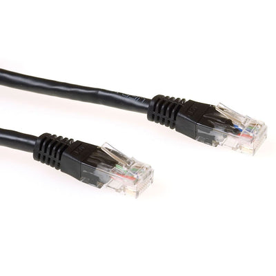 Act Zwarte 1 Meter UTP CAT.6 Network Cable Met RJ45 Connectoren — image 1