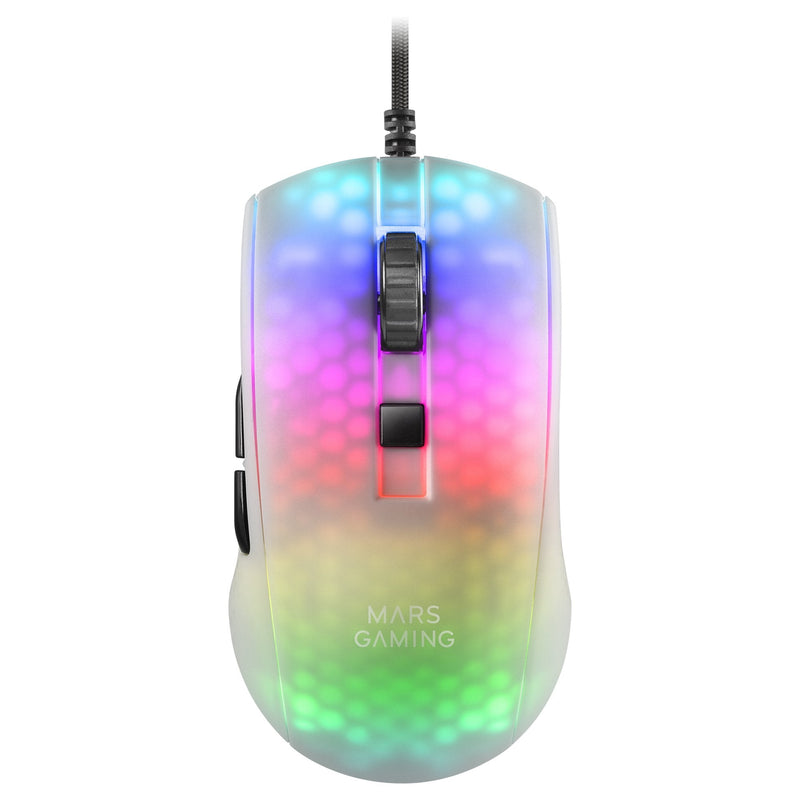 Mars Gaming Mouse Gaming Mmrw Up To 12800 DPI White
