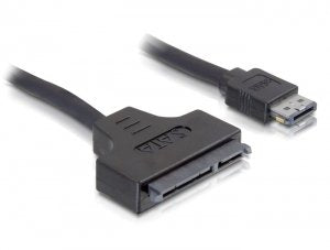 Delock 84402 Cable Esatapd 12V SATA 22 Pin 2.5 / 3.5 HDD 0.5M