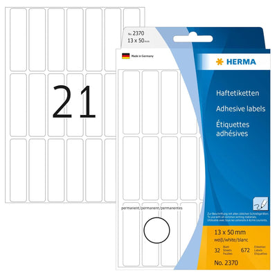 Herma Labels Multiusos Paper White 13X50 Mm Matte 672 Pieces — image 1