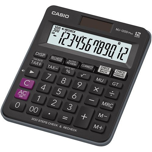 Casio MJ-120D Plus Calculator Desk Calculator Básica Black