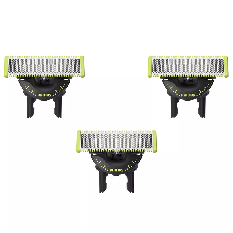 Philips QP430 50 Oneblade Replaceable Blade, 3 Pcs, Black Green