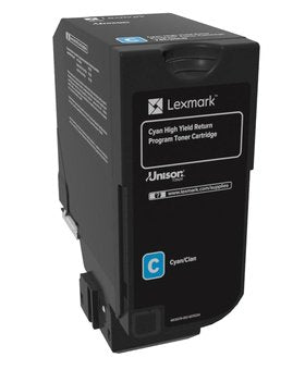 Lexmark Genuine Toner High Yield Cyan Lccp, Lrp Lexmark CS725DE, CS725DTE — image 1