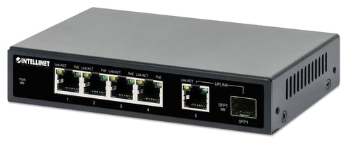 Intellinet 561822 Switch Gigabit Ethernet (10/100/1000) Energía Sobre Ethernet (PoE) Black — image 1