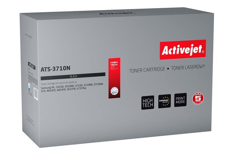 Activejet Toner ATS-3710N (reemplazo Samsung MLT-D205L - Supreme - 5,000 Páginas - Black