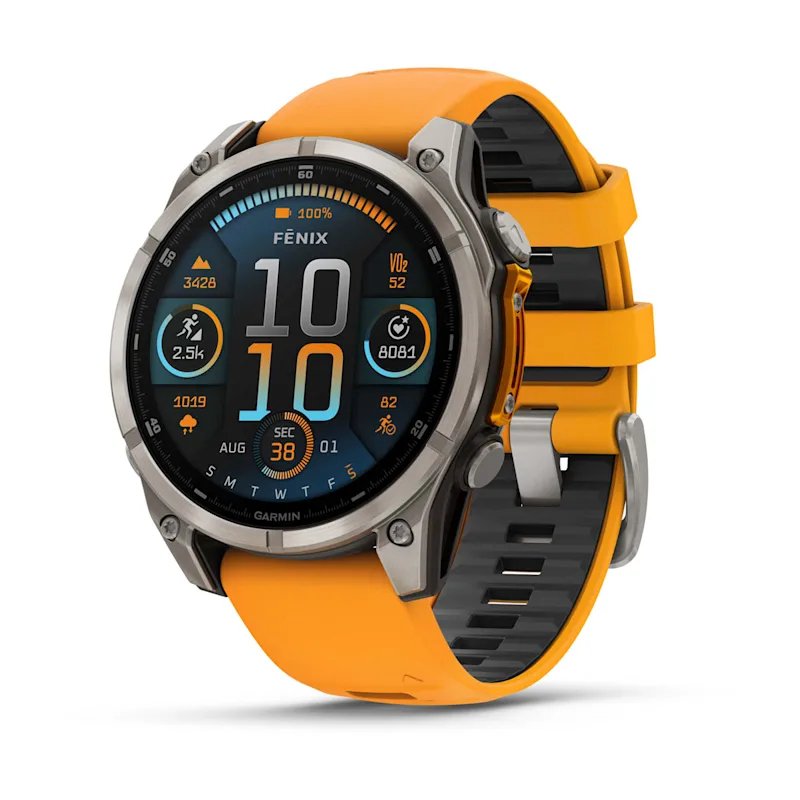 Garmin Smartwatch Fenix 8 Sapphire/Naranja 010-02904-11