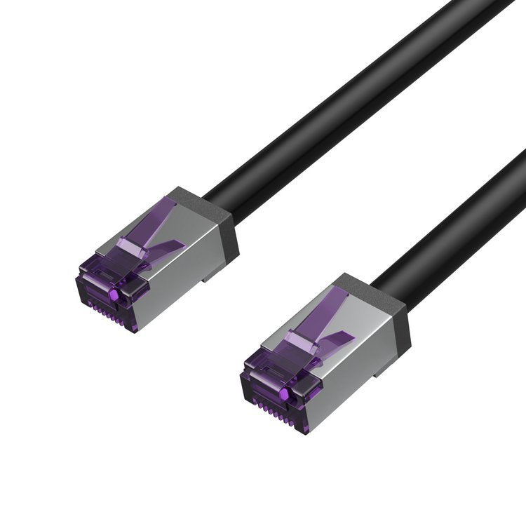 Flexline Network Cable CAT.6A S/FTP Kurze Bauform Black 1,5M