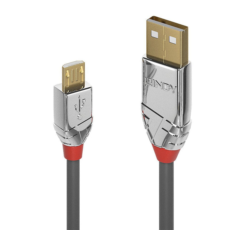 Lindy USB 2.0 Cable Typ a/Micro-b Cromo Line M/M 3M