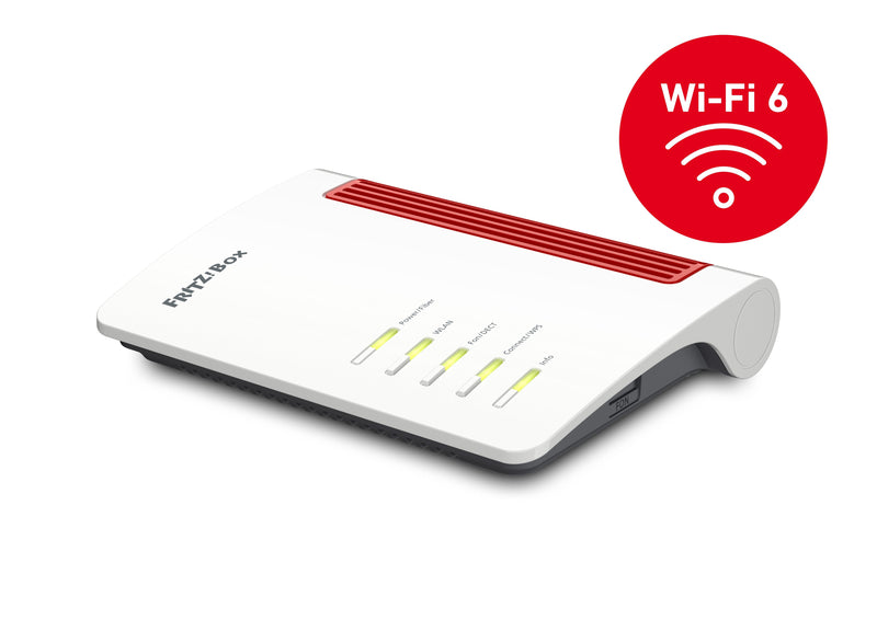Router Wireless Fritz!box 5530 Fiber Edition Internation 2.5 Gigabit Ethernet Double Band (2,4GHZ / 5GHZ) Whit