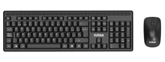 Keyboard Spanish Combo Wireless, Black