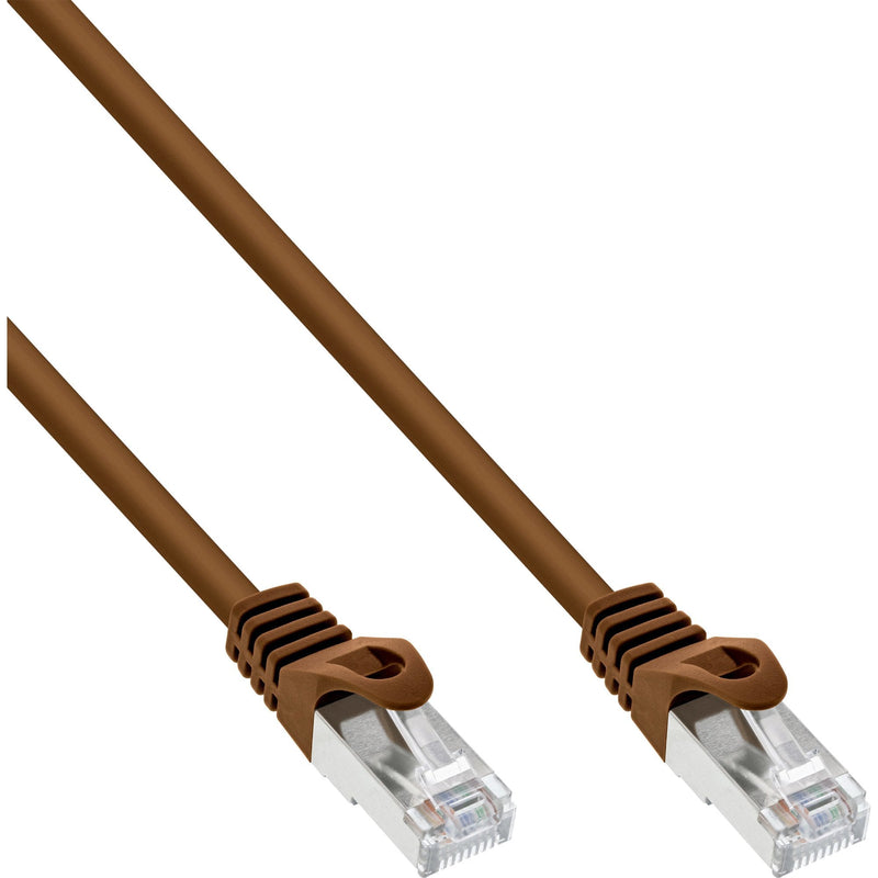 Inline Network Cable Sf/UTP CAT.5E Brown 0,3M