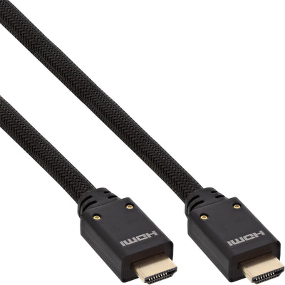 Inline HDMI Cable Activo With Ethernet, 4K2K, M/M, Black Contactos Dorados, 10M — image 1