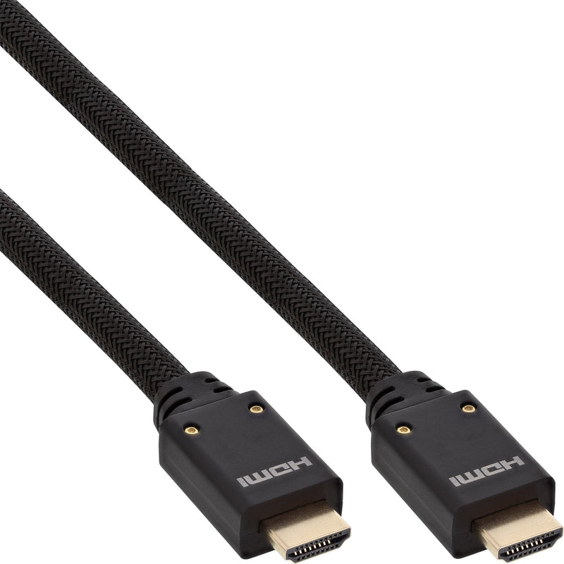 Inline HDMI Cable Activo With Ethernet, 4K2K, M/M, Black Contactos Dorados, 10M