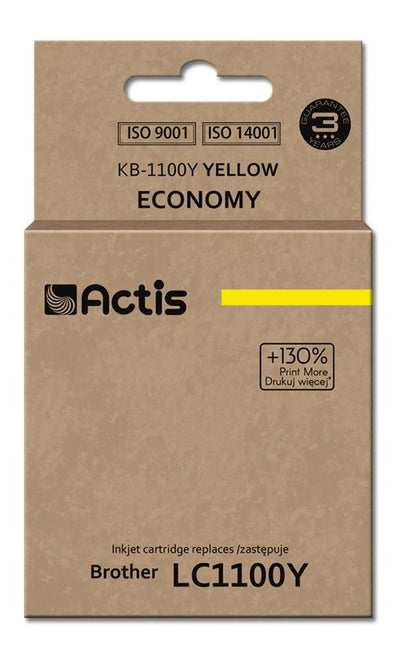 Actis Ink KB-1100Y (reemplazo Brother LC1100Y / 980Y - Standard - 19ML - Yellow — image 1