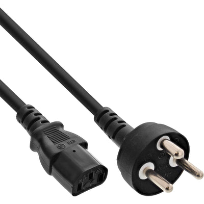 Inline Cable Power Male Dinamarca Type K a Connector IEC C13 1,8M — image 1