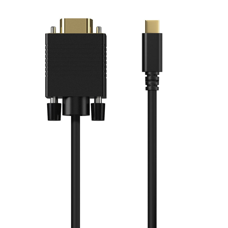 Aisens USB Cable -c a VGA - USB-C/M-HDB15/H - 0.80M - Black