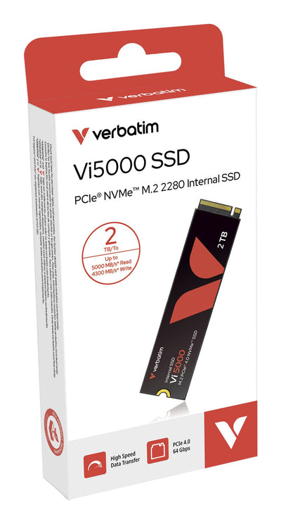 Verbatim SSD 2TB, PCIE 4.0, M.2 2280, NVMe, VI5000 — image 1