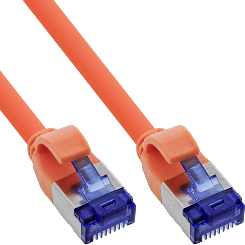 Inline® Network Cable Slim, CAT.6A, S/FTP, Tpe (lszh) Flexible, PoE, Orange, 30M
