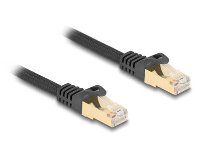 Delock 80315 RJ45 Network Cable Trenzado CAT.6A 0.25M Black — image 1