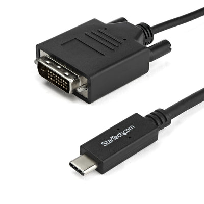 StarTech.com Cable Adapter Converter USB-C a DVI 1M 1920X1200 USB Cable / DVI USB-C (m) a DVI-d (m) Thunderbol — image 1