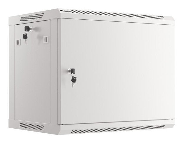 Lanberg Cabinet Rack 19 Assembly Wall 9U / 600X450 With Door Metálica Grey (paquete Flat