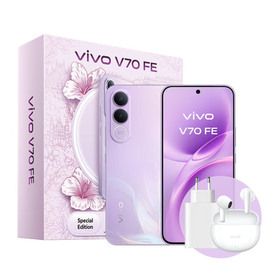 Vivo Smartphone V70 Fe 8GB 256GB 6.83' 5G Púrpura Includes Charger + Headphones — image 1