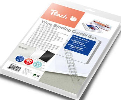 Peach Wire Binding Combi Box PW064-07 20 Binding Wires 6MM — image 1