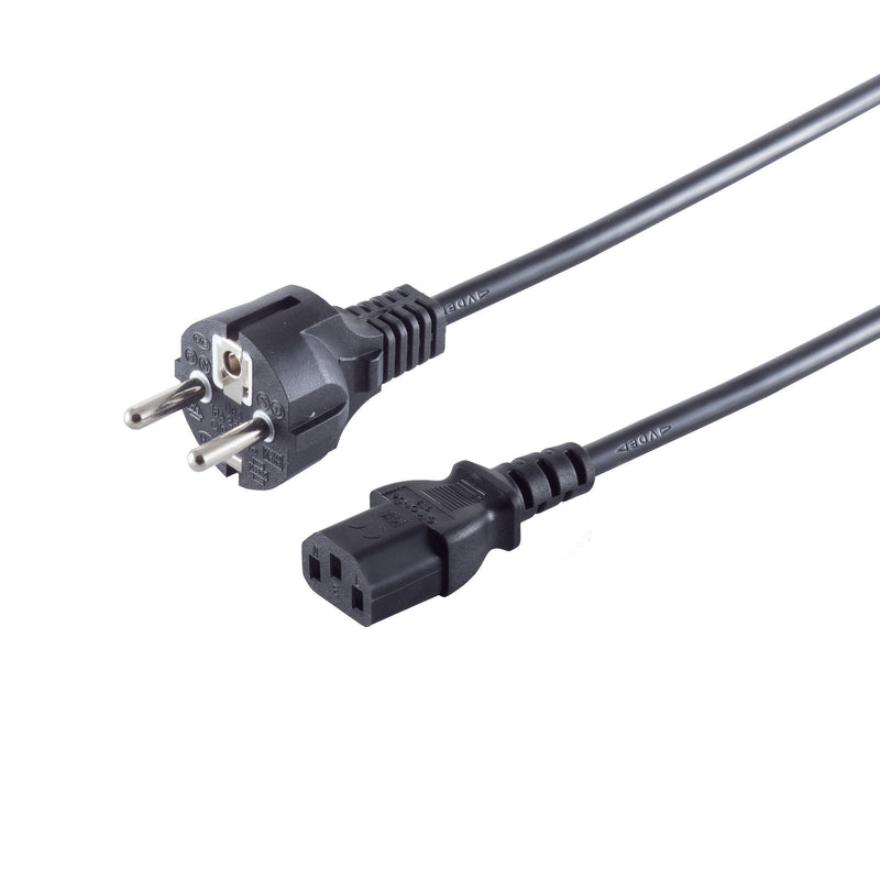 S/Conn Maximum Connectivity 60006-G Cable Transmisión Black 1,8M Cee 7/7 C13 Acoplador