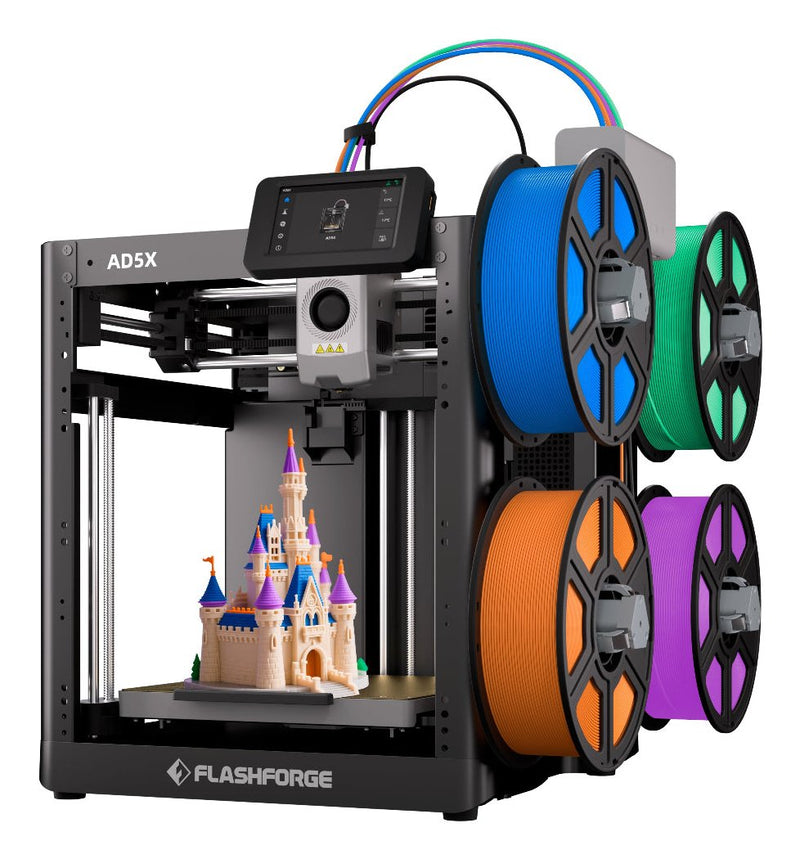 Flashforge Adventurer 5X (AD5X) Ifs Integrado 4 Colours Fdm 600MM/S Nivelación Automática Wi-Fi Printer 3D