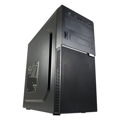 PC Case Miditower ATX 7041B Black USB-C USB-A HD Audio Without Power Supply — image 1
