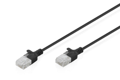 CAT.6 U-UTP Slim Network Cable, 3M, Black — image 1