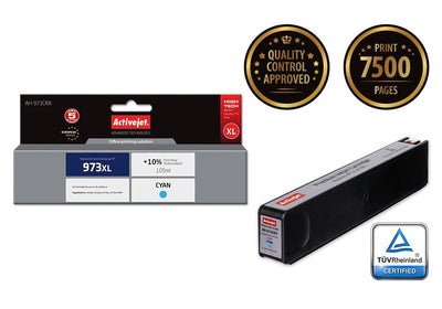 Activejet Ink Ah-973CRX (reemplazo HP 973XL F6T81AE Premium 105ML Blue — image 1
