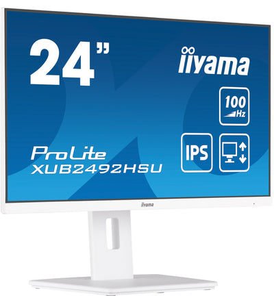 Iiyama Monitor 60,5CM 23,8 XUB2492HSU-W6 16:9 HDMI + DP + USB IPS Wh. Retail — image 1