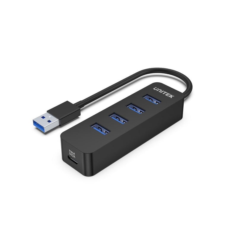 Unitek Hub USB-A 4x USB-A 3.1, Activo, 10W, H1117A