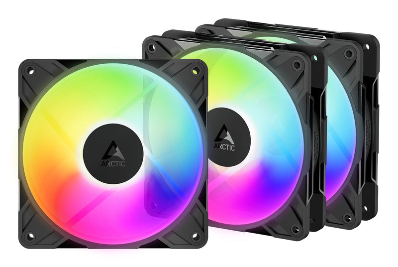 Arctic Fan Box P12 Pro Reverse A-rgb Black Paquete 3, Reverso, 120MM) ACFAN00333A
