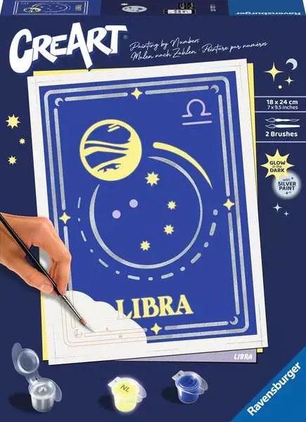 Ravensburger Creart - Signo Zodiacal Libra, Pintura 23737