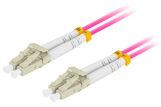 Lanberg Cable Fibre Optic Lc Upc-lc Upc Duplex 3M Lszh OM4 50 125 3.0MM Violet