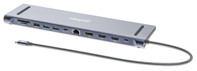 Manhattan 190305 Base Laptop And Replicador Ports Alámbrico USB 3.2 Gen 1 (3.1 Gen 1) Type-c Silver — image 1