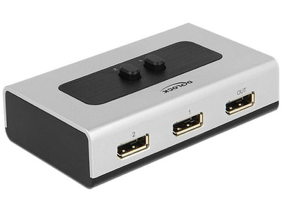 Delock 87668 Switch DisplayPort 1.4 Manual 2 Ports — image 1