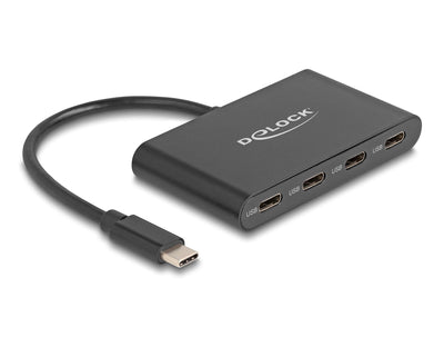 Delock Hub USB 3.2 Gen 2 USB Type-c With 4 X USB Type-c Buchse - 10Gbps — image 1
