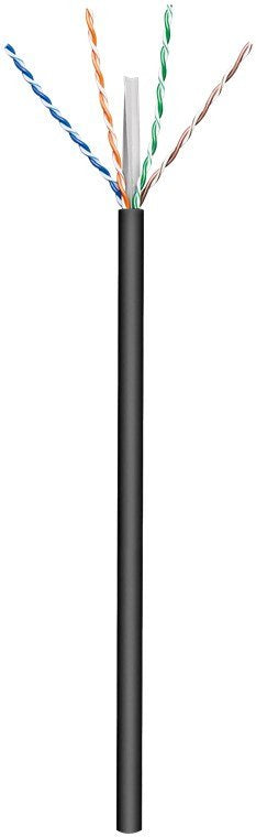 Goobay 77625 Network Cable Black 100M CAT.6 U/UTP [UTP] (Goobay CAT.6 U/UTP Cu Outdoor Ethernet Cable Blac..) — image 1