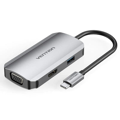 Vention Docking USB Type-c Toahb 1x HDMI 1x VGA 1x USB 1x USB Type-c Pd Grey — image 1
