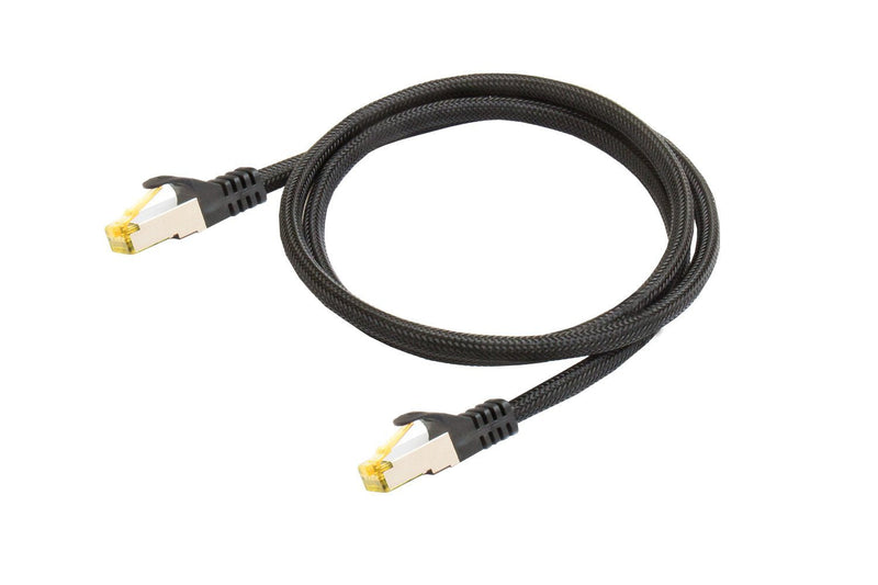 Python Network Cable M. CAT.7 Rohcable Nylongefl. Black 7,5M