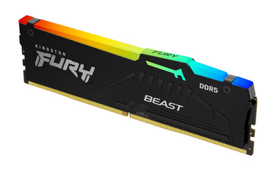 Kingston Memory Fury Beast RGB DDR5 16GB 288 6000MHZ / PC5-48000 CL36 1.35V Without Búfer On-die Ecc Black — image 1