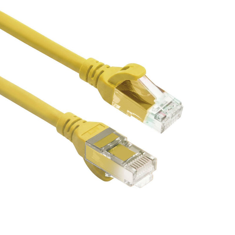 Yellow 7 Meters Tpe U UTP CAT.6A Ultra-flex Patch Cable Snagless With RJ45 Connectors