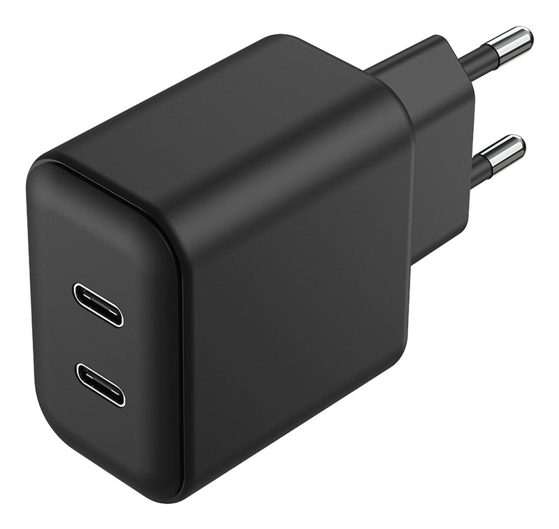 2GO Charger 45W 2-PORT 2x USB-C Black